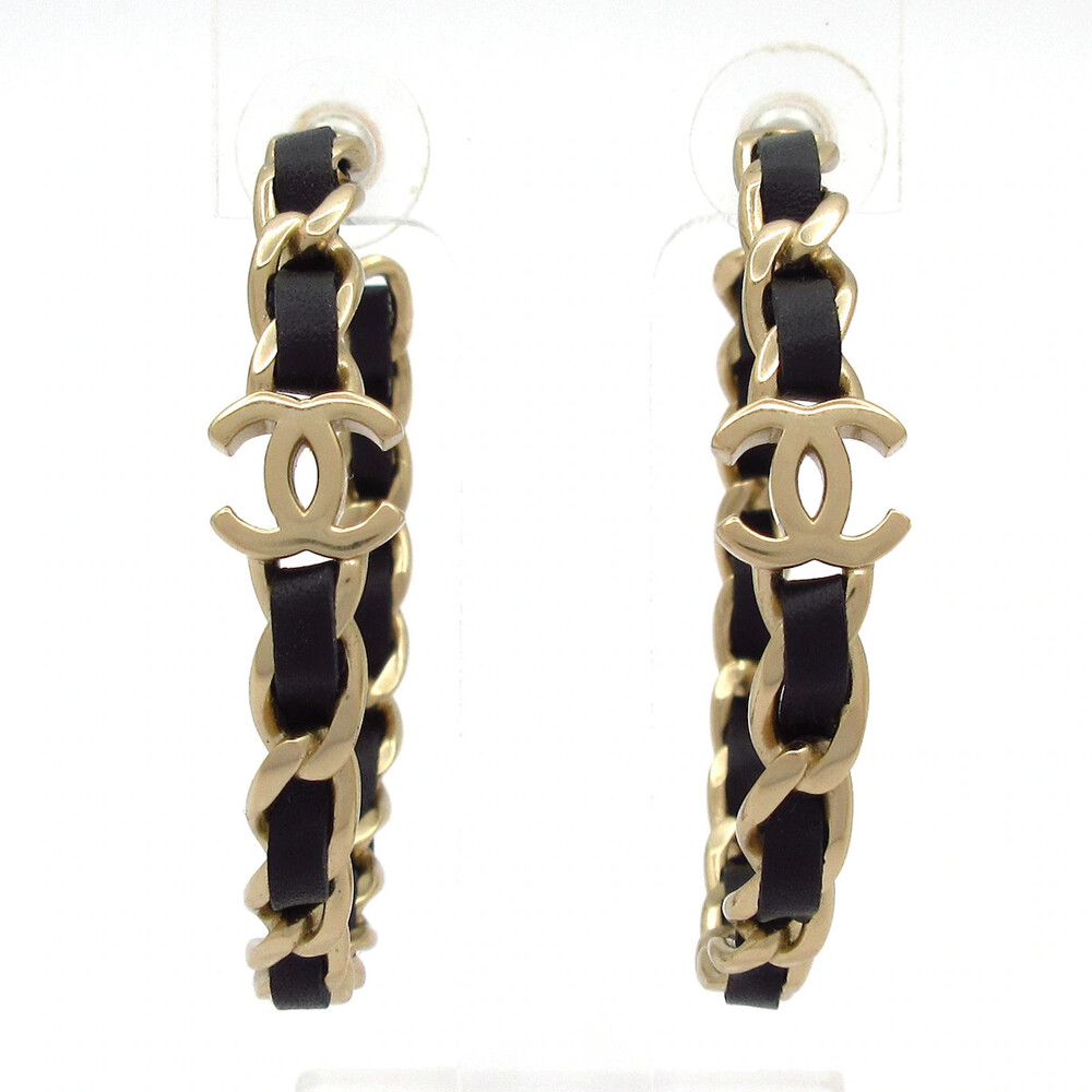 Chanel Black Gold Hardware Leather #373932C12B
